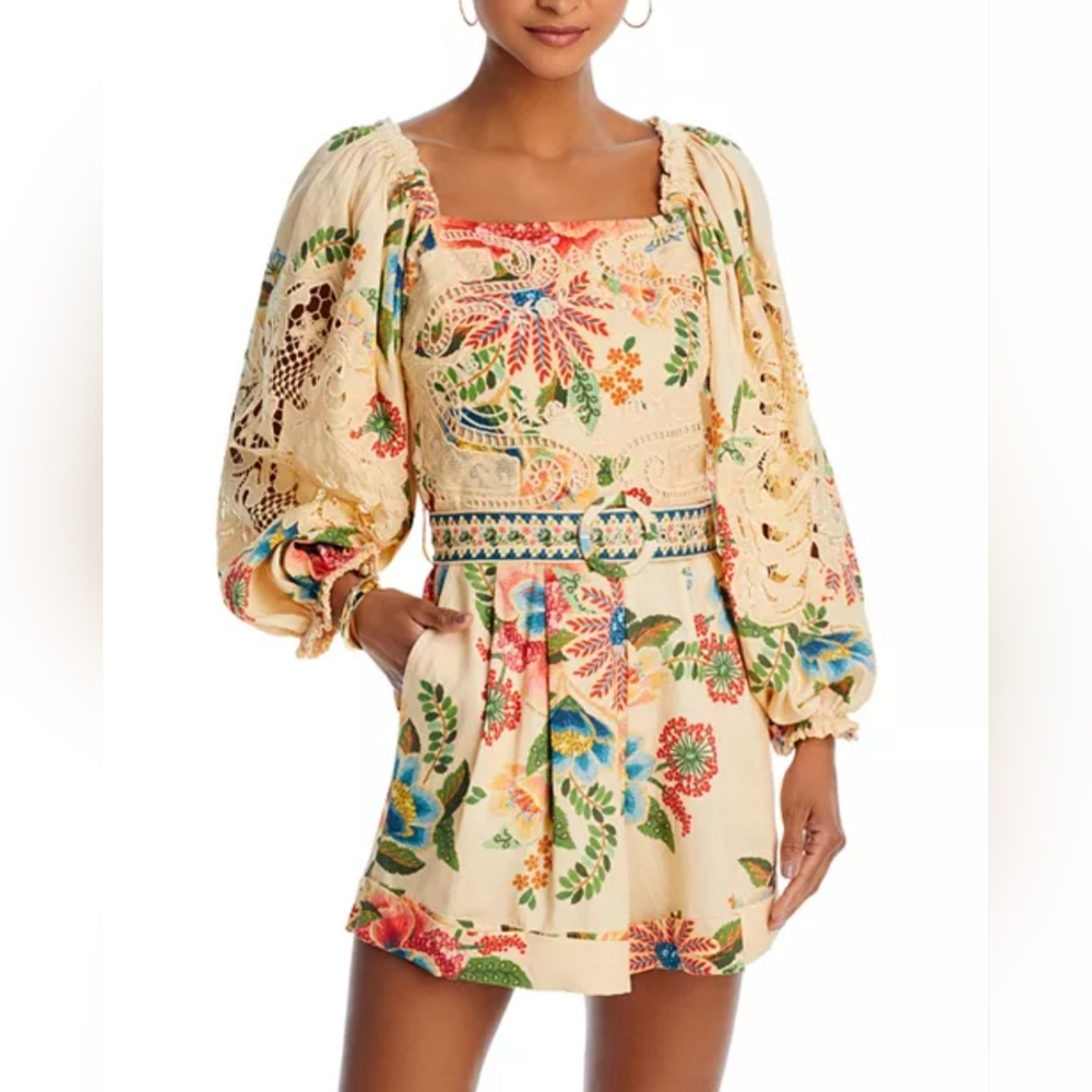 Farm Rio Romper Delicate Garden Size Small *NWT*
